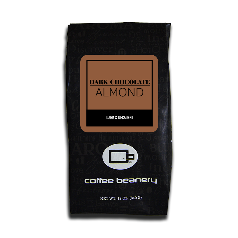 Brewing Mischief: Dark Chocolate Almond Flavored Coffee