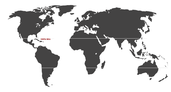 Costa Rica Origin Map
