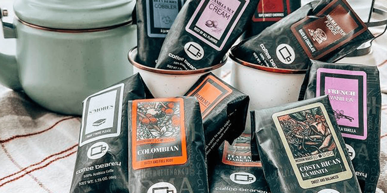 Coffee Beanery Group of Coffee Sample Bags