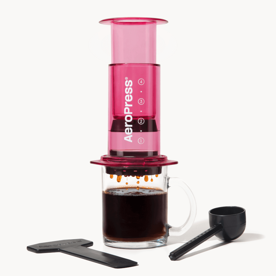 AeroPress Coffee Maker Pink AeroPress Coffee Maker - Clear & Colors
