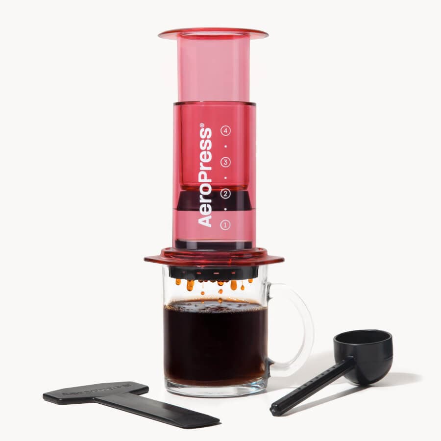 AeroPress Coffee Maker Red AeroPress Coffee Maker - Clear & Colors