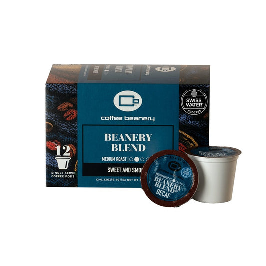 Coffee Beanery Decaf Coffee Pods 12ct Pods Beanery Blend® Decaf Coffee Pods