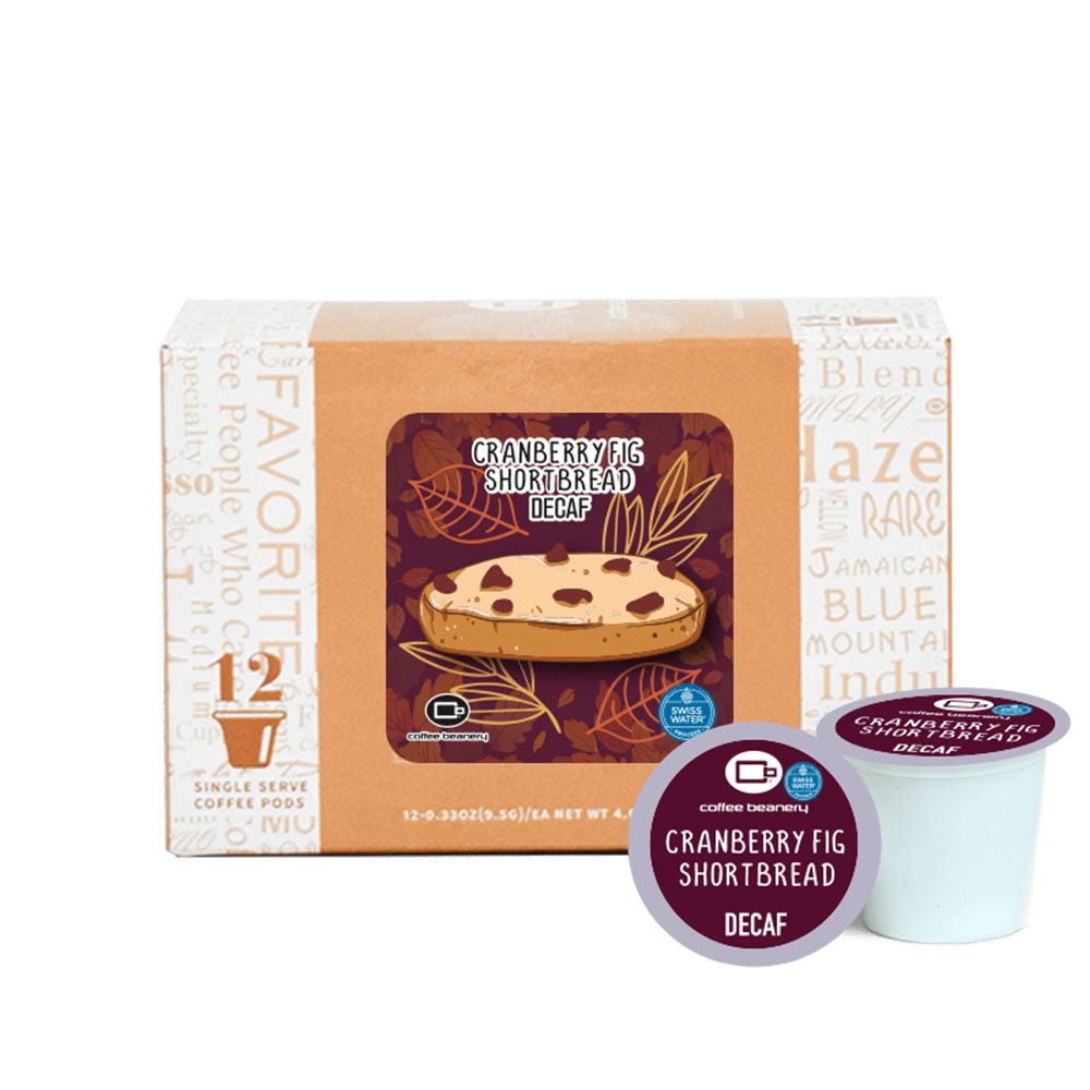 Coffee Beanery Exclusive 12ct Pods / Decaf / Automatic Drip Cranberry Fig Shortbread Flavored Coffee | November 2025