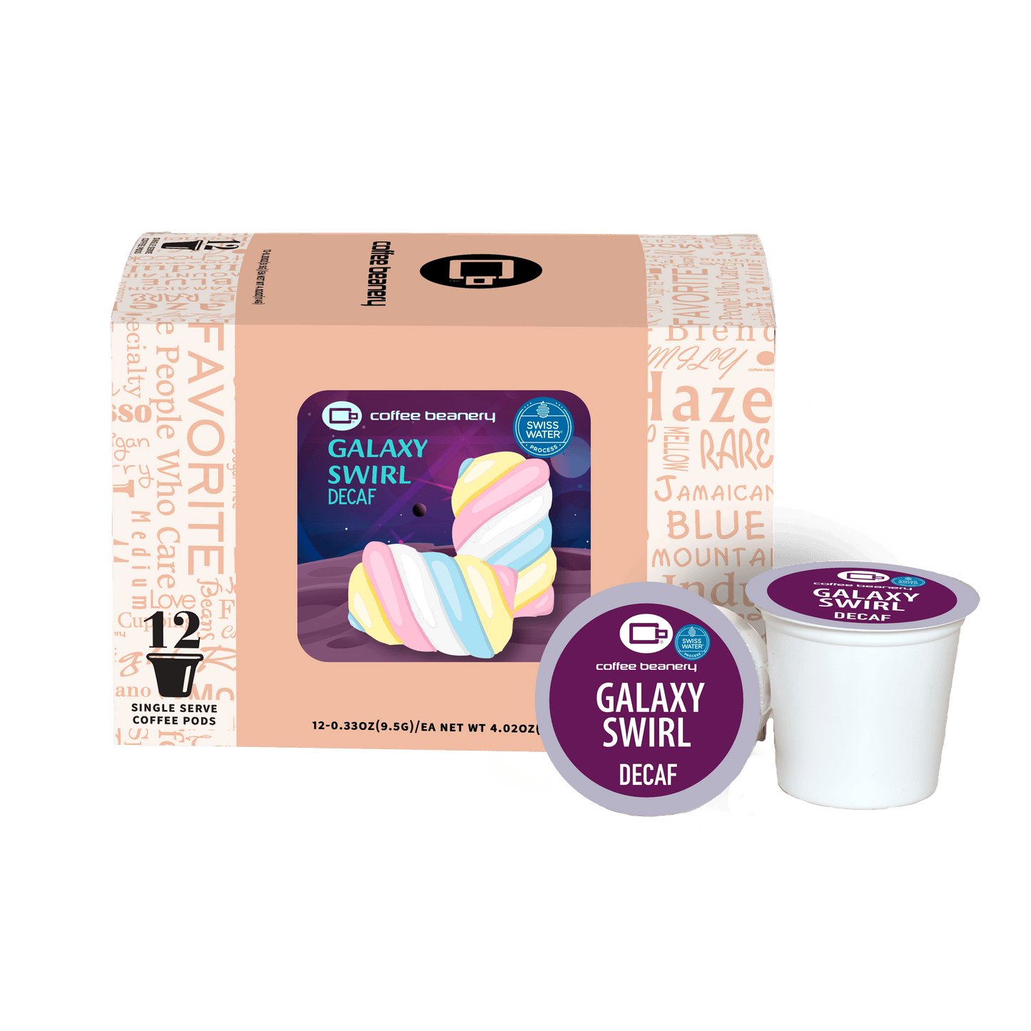 Coffee Beanery Exclusive 12ct Pods / Decaf / Automatic Drip Galaxy (Marshmallow) Swirl Flavored Coffee | June 2026