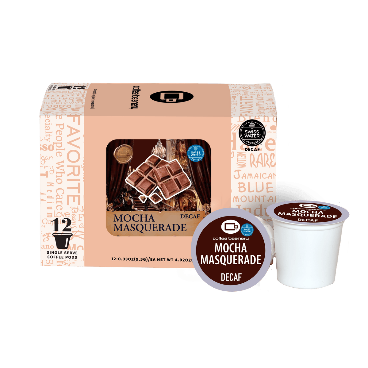 Coffee Beanery Exclusive 12ct Pods / Decaf / Automatic Drip Mocha Masquerade Flavored Coffee | October 2026 VIP