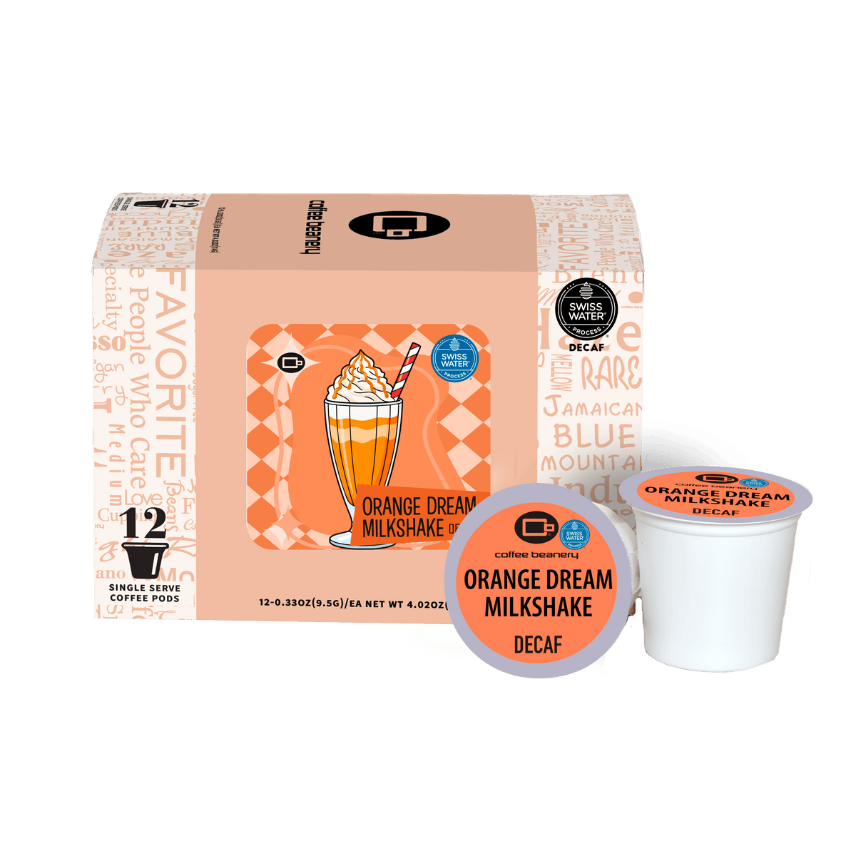 Coffee Beanery Exclusive 12ct Pods / Decaf / Automatic Drip Orange Dream Milkshake Flavored Coffee | September 2026