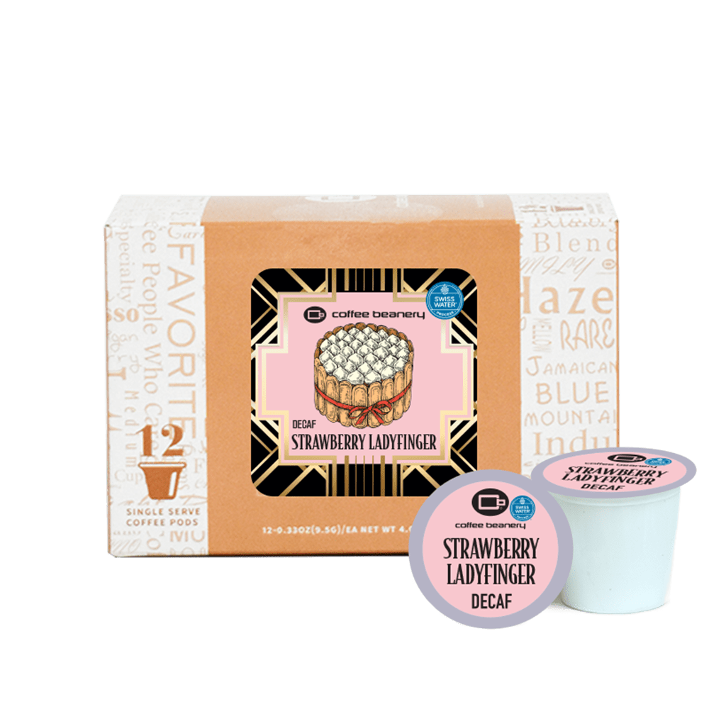 Coffee Beanery Exclusive 12ct Pods / Decaf / Automatic Drip Strawberry Ladyfingers Flavored Coffee | August 2025