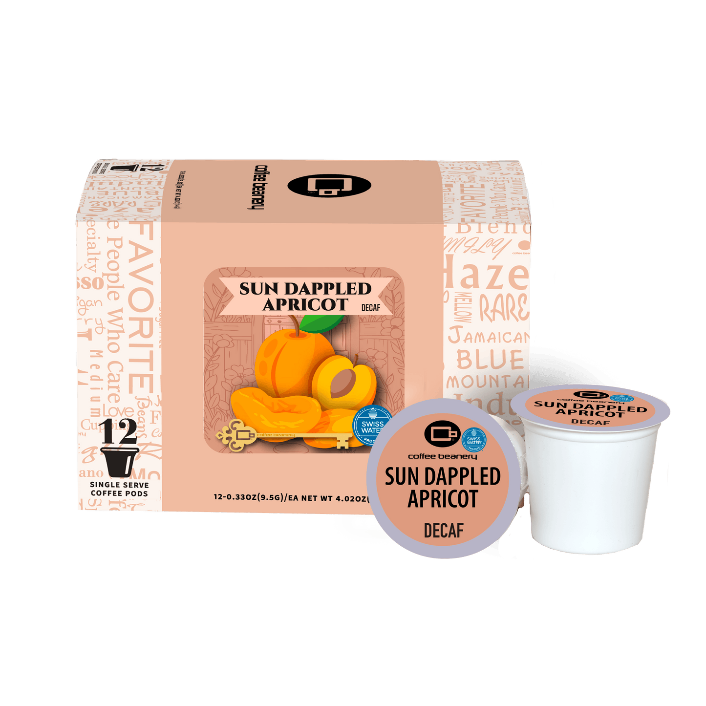 Coffee Beanery Exclusive 12ct Pods / Decaf / Automatic Drip Sun Dappled Apricot Flavored Coffee | July 2026