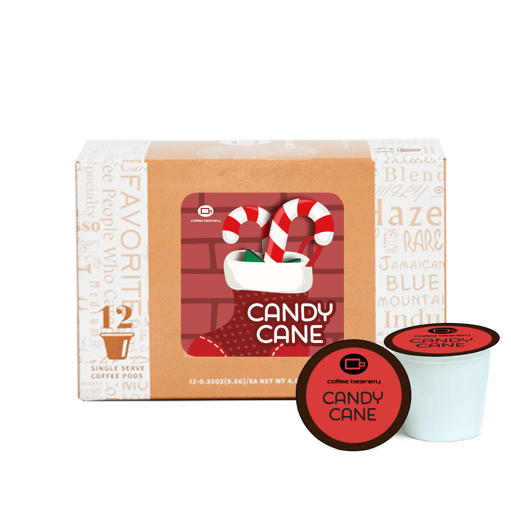 Coffee Beanery Exclusive 12ct Pods / Regular / Automatic Drip 6 left! Candy Cane Flavored Coffee | December 2023