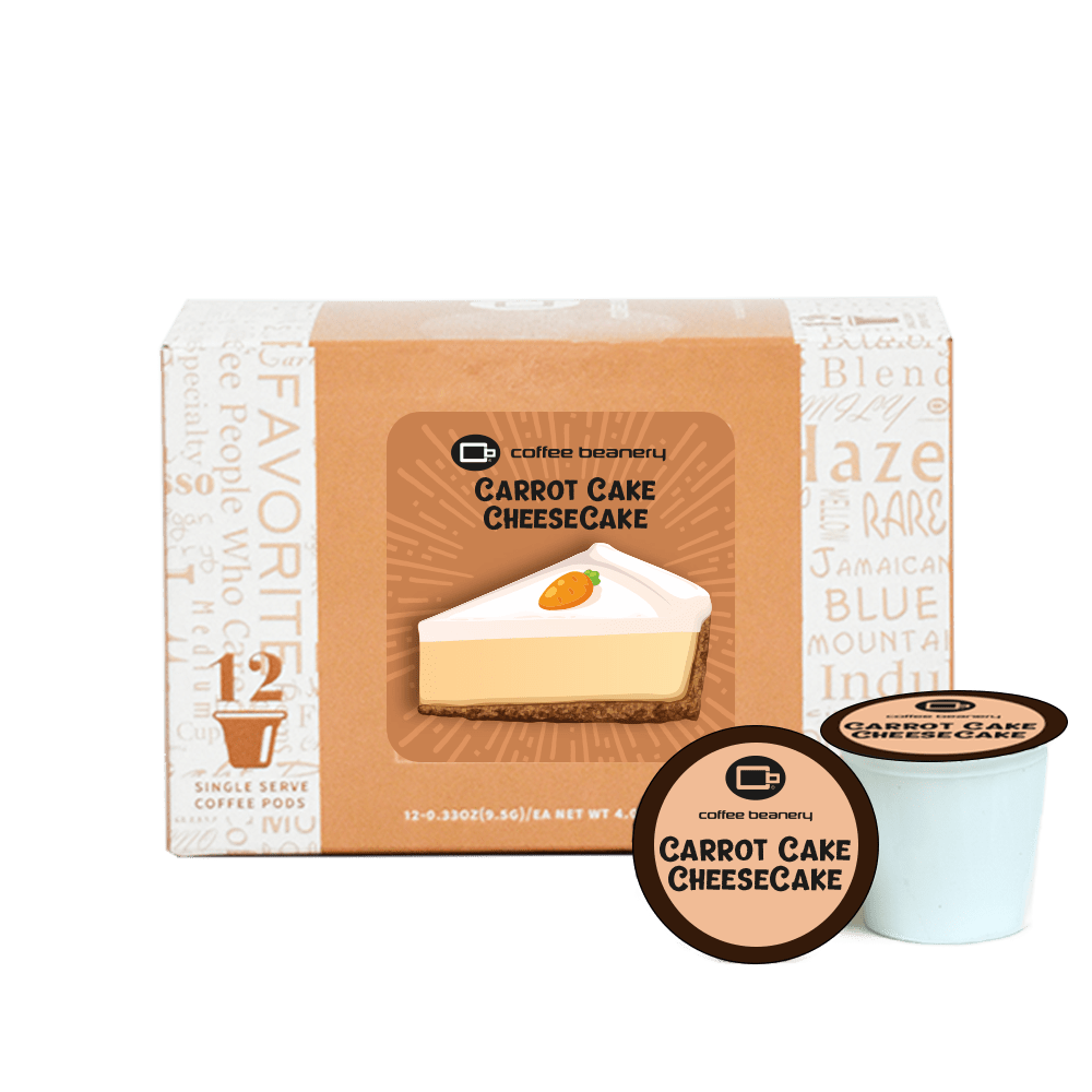 Coffee Beanery Exclusive 12ct Pods / Regular / Automatic Drip Carrot Cake Cheesecake Flavored Coffee | November 2023