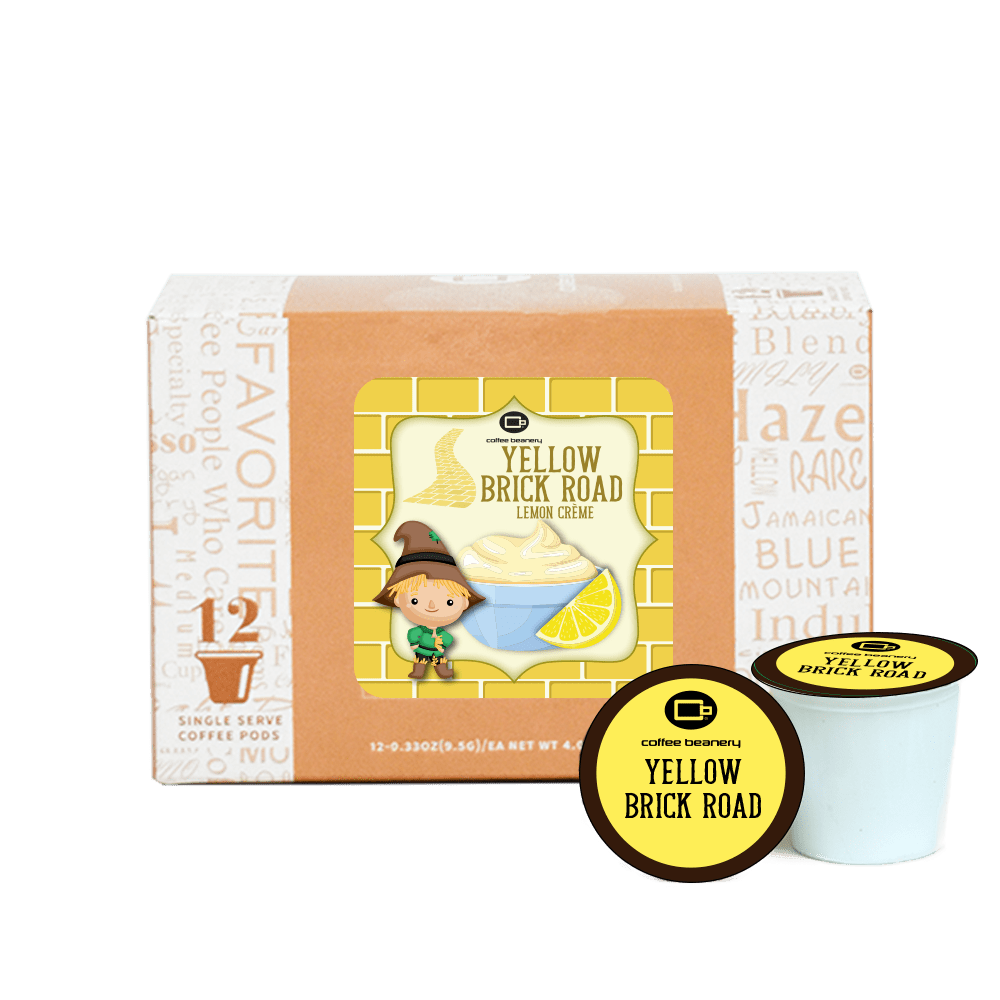 Coffee Beanery Exclusive 12ct Pods / Regular / Automatic Drip Lemon Curd "Yellow Brick Road" Flavored Coffee | April 2024