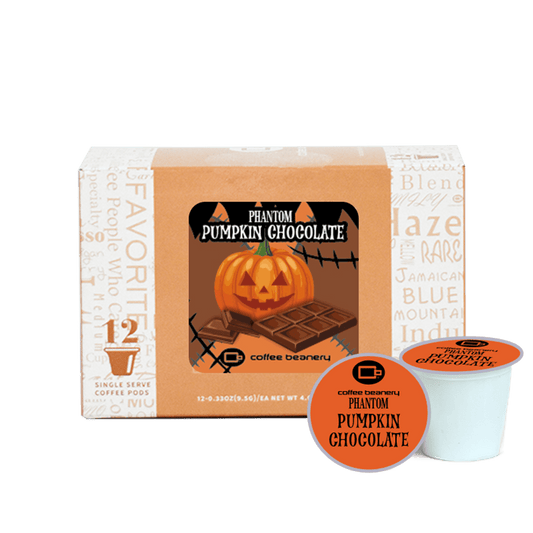 Coffee Beanery Exclusive 12ct Pods / Regular / Automatic Drip Phantom Pumpkin Chocolate Flavored Coffee | October 2025