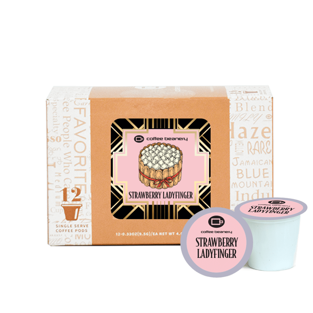 Coffee Beanery Exclusive 12ct Pods / Regular / Automatic Drip Strawberry Ladyfingers Flavored Coffee | August 2025