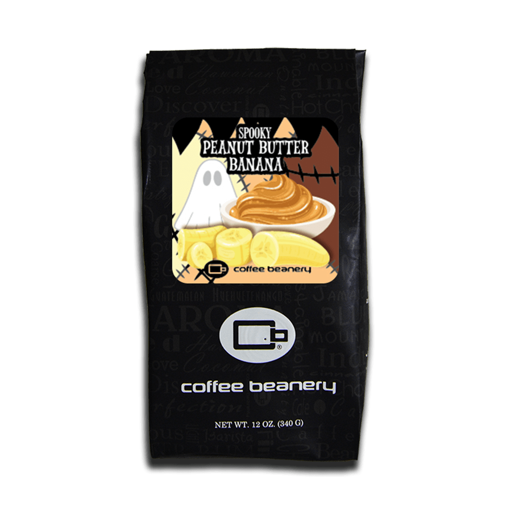 Coffee Beanery Exclusive 12oz / Decaf / Automatic Drip Spooky Peanut Butter Banana Flavored Coffee | October 2025