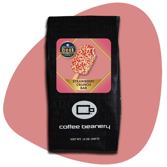 Coffee Beanery Exclusive 12oz / Regular / Automatic Drip Strawberry Crunch Bar Flavored Coffee | May 2024