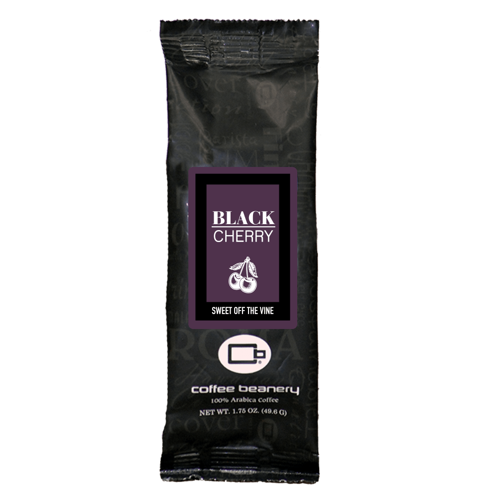 Coffee Beanery Flavored Coffee Black Cherry Flavored Coffee | 1.75 oz One Pot Sampler