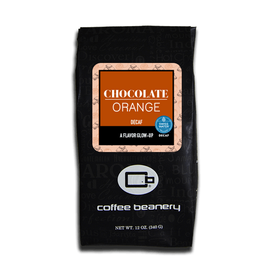 Coffee Beanery Flavored Coffee Decaf / 12oz / Automatic Drip Chocolate Orange Flavored Coffee