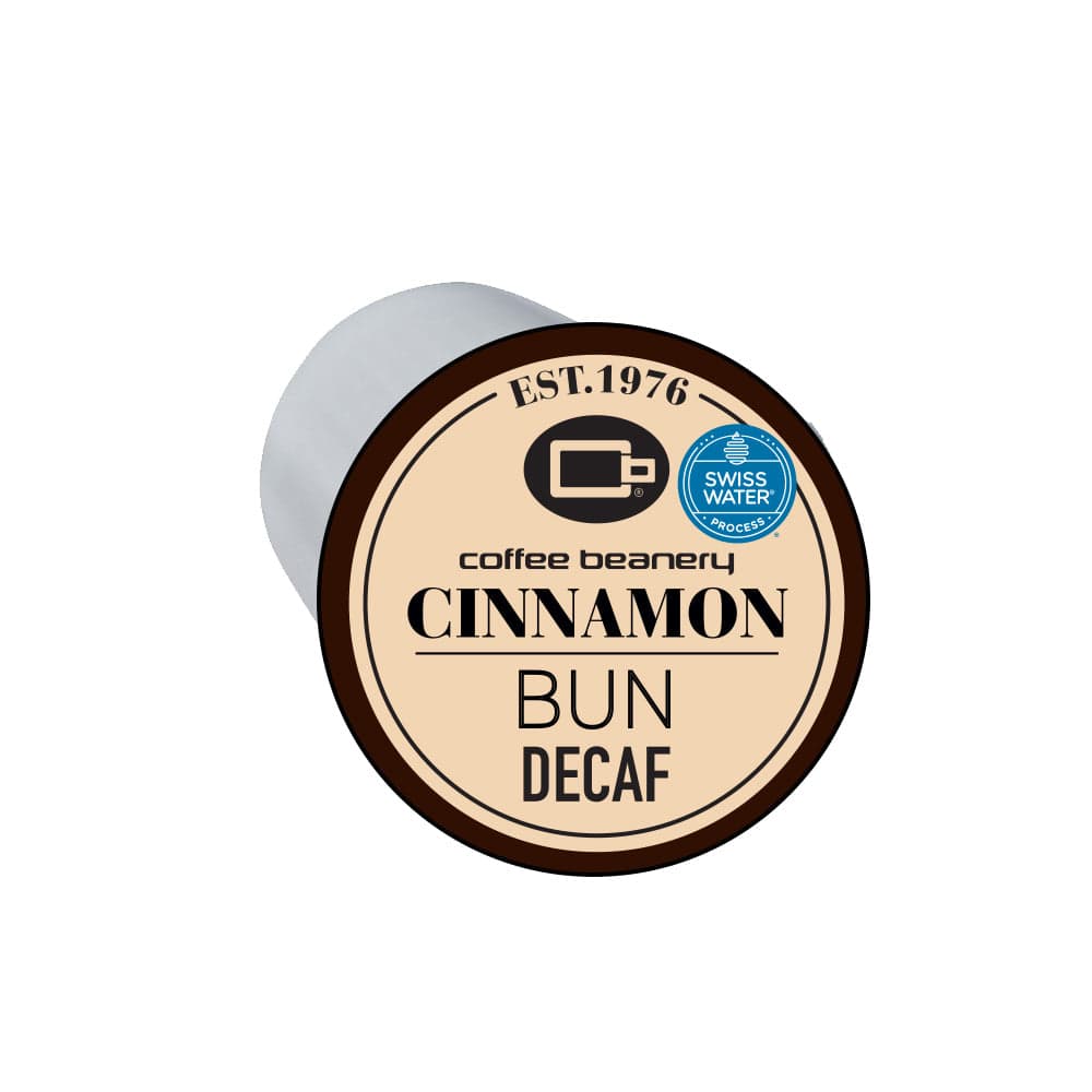 Coffee Beanery Flavored Coffee Decaf Cinnamon Bun Coffee Pod