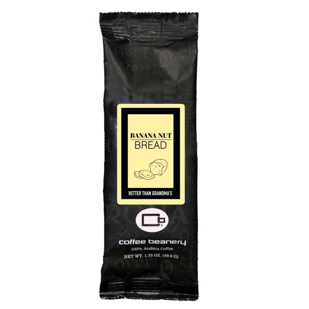 Coffee Beanery Flavored Coffee Regular / 1.75oz One Pot Sampler / Automatic Drip Banana Nut Bread Flavored Coffee