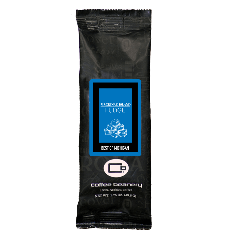 Coffee Beanery Flavored Coffee Regular / 1.75oz One Pot Sampler / Automatic Drip Mackinac Island Fudge Flavored Coffee