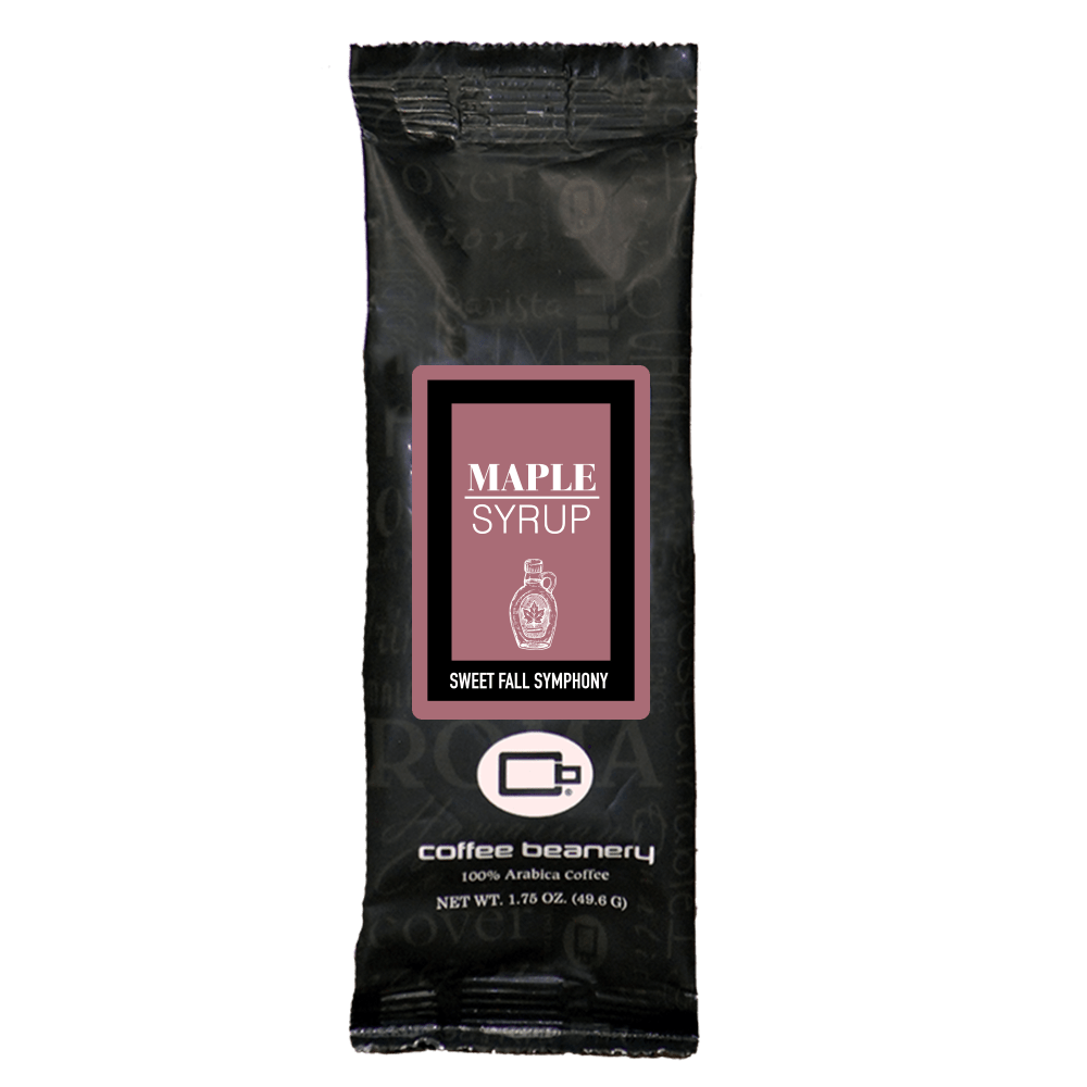 Coffee Beanery Flavored Coffee Regular / 1.75oz One Pot Sampler / Automatic Drip Maple Syrup Flavored Coffee