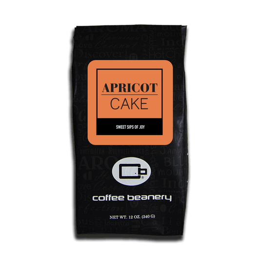 Coffee Beanery Flavored Coffee Regular / 12oz / Automatic Drip Apricot Cake Flavored Coffee