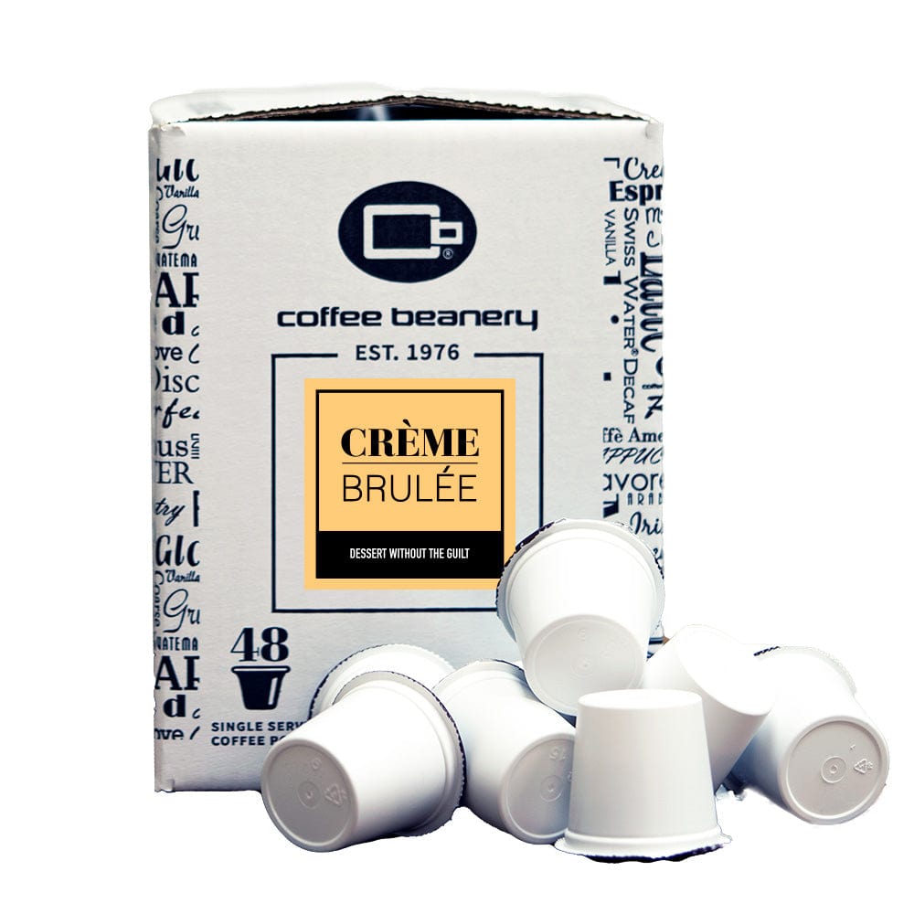 Coffee Beanery Flavored Coffee Regular / 48ct Bulk Pods / Automatic Drip Creme Brulee Flavored Coffee