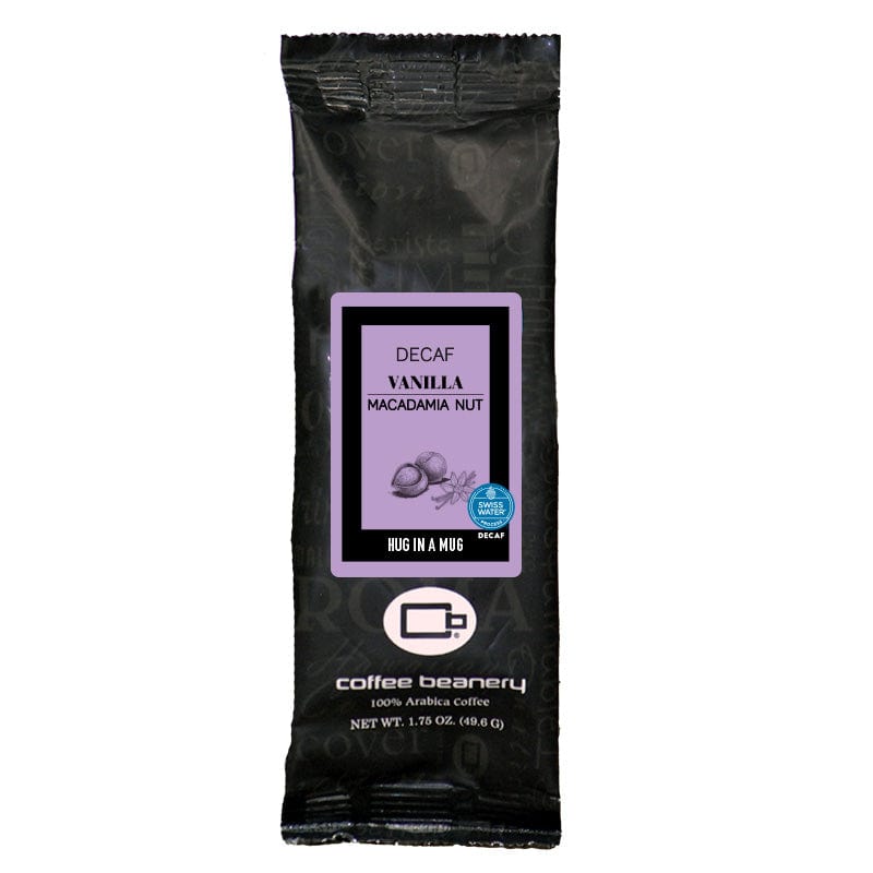 Coffee Beanery Flavored Coffee Vanilla Macadamia Nut SWP Decaf Coffee | 1.75oz Sampler