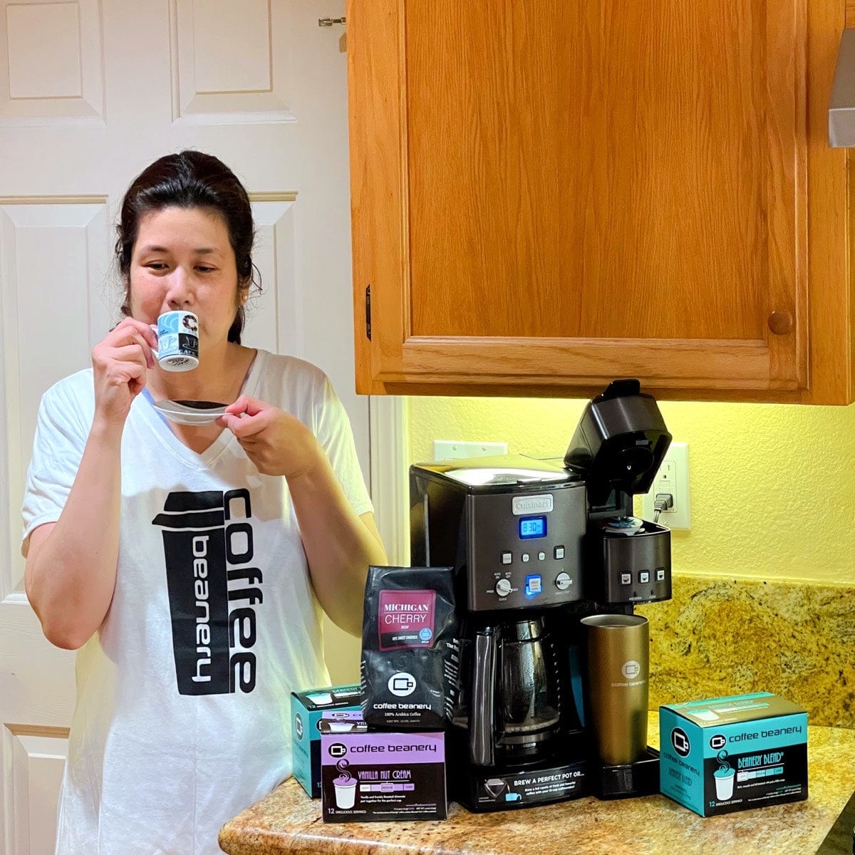 Coffee Beanery Flavored Decaf Coffee Half Caff Michigan Cherry Flavored Coffee