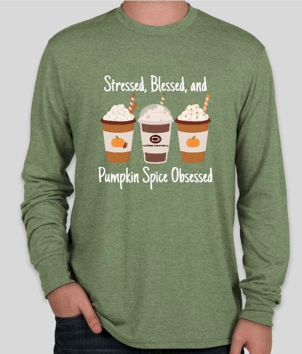 Coffee Beanery PRE-ORDER Stressed, Blessed & Pumpkin Obsessed Shirts - Shipping in September