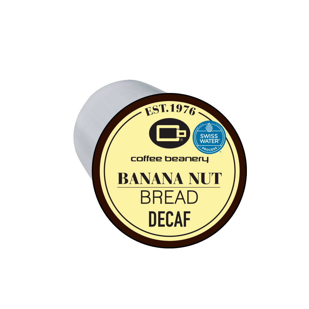 Coffee Beanery Single Cups Decaf Banana Nut Bread Coffee Pod