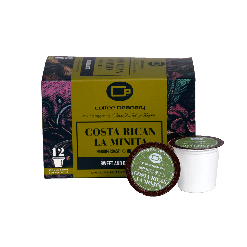 Coffee Beanery Specialty Coffee 12ct Pods / Automatic Drip Costa Rican La Minita Specialty Coffee