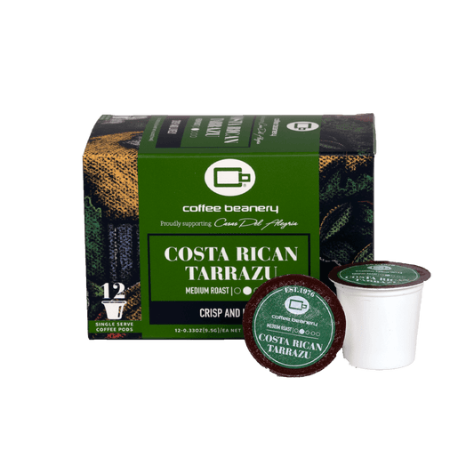 Coffee Beanery Specialty Coffee 12ct Pods Costa Rican Tarrazu Specialty Coffee Pods