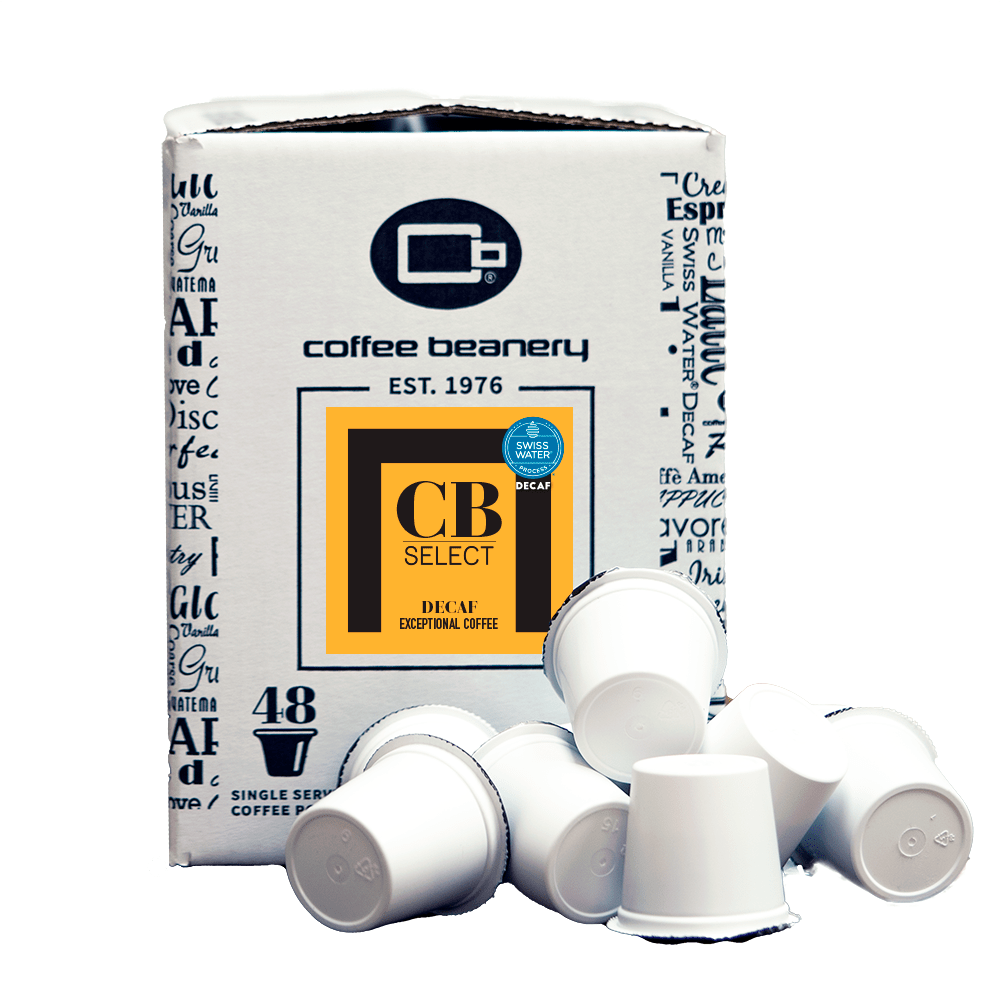 Coffee Beanery Specialty Coffee 48ct Bulk Pods CB Select Specialty Decaf Coffee Pods