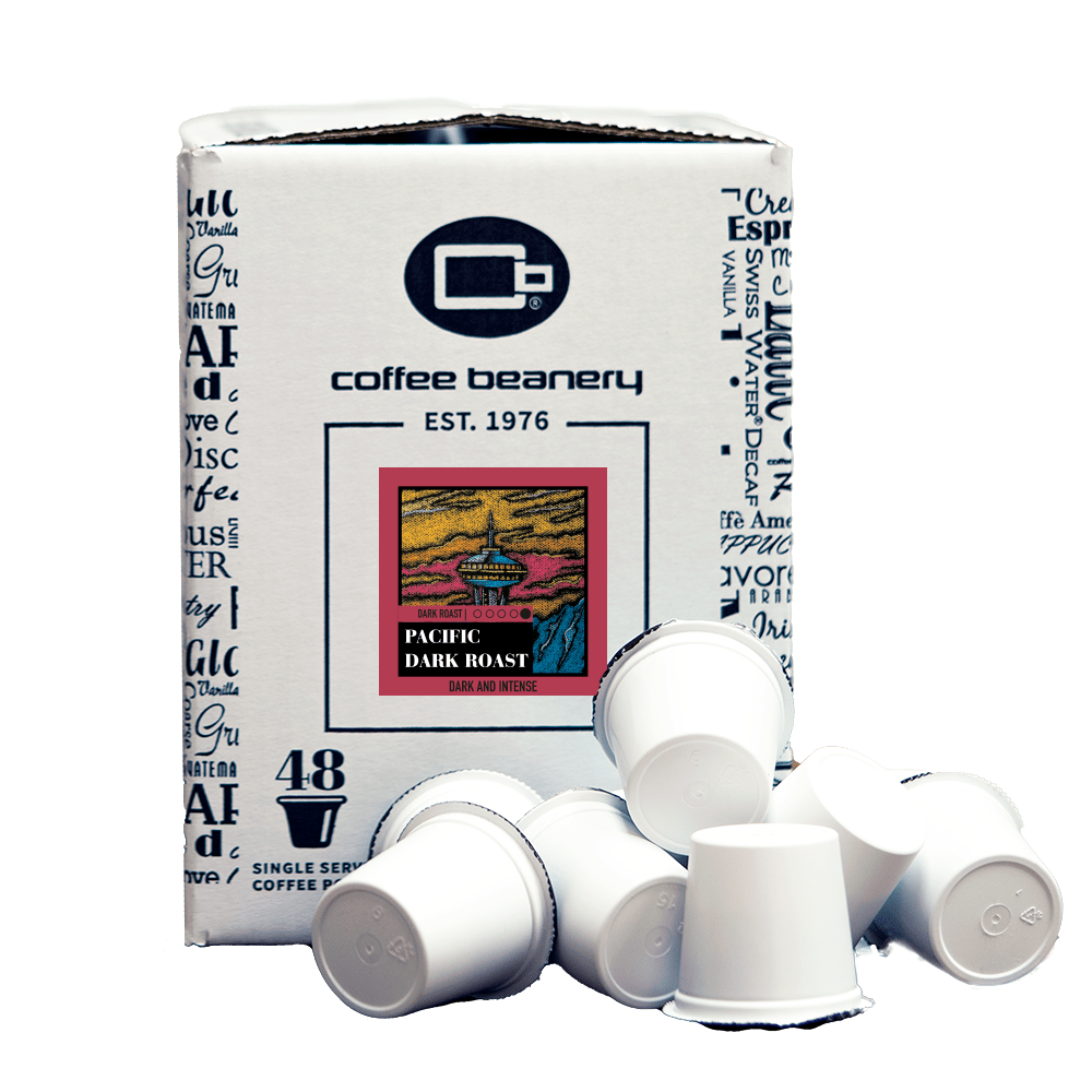 Coffee Beanery Specialty Coffee 48ct Bulk Pods Pacific Dark Roast Specialty Coffee Pods