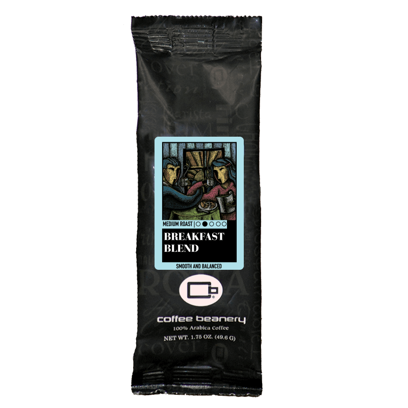 Coffee Beanery Specialty Coffee Breakfast Blend Specialty Coffee | 1.75 oz One Pot Sampler