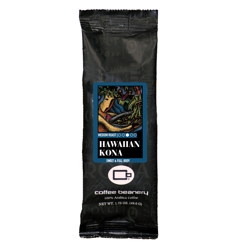 Coffee Beanery Specialty Coffee Hawaiian Kona Specialty Coffee | 100% Authentic | 1.75oz One Pot Sampler