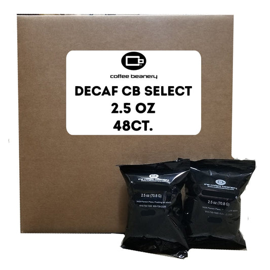 CoffeeBeaneryBiz Office Coffee Decaf CB Select | 2.5oz - 48CT