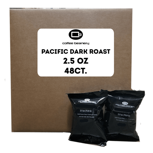 CoffeeBeaneryBiz Office Coffee Pacific Dark Roast | 2.5oz - 48CT