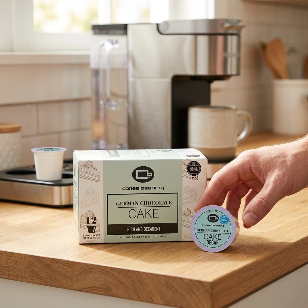 Free Standard Shipping* Flavored Coffee Pods German Chocolate Cake Flavored Coffee Pods