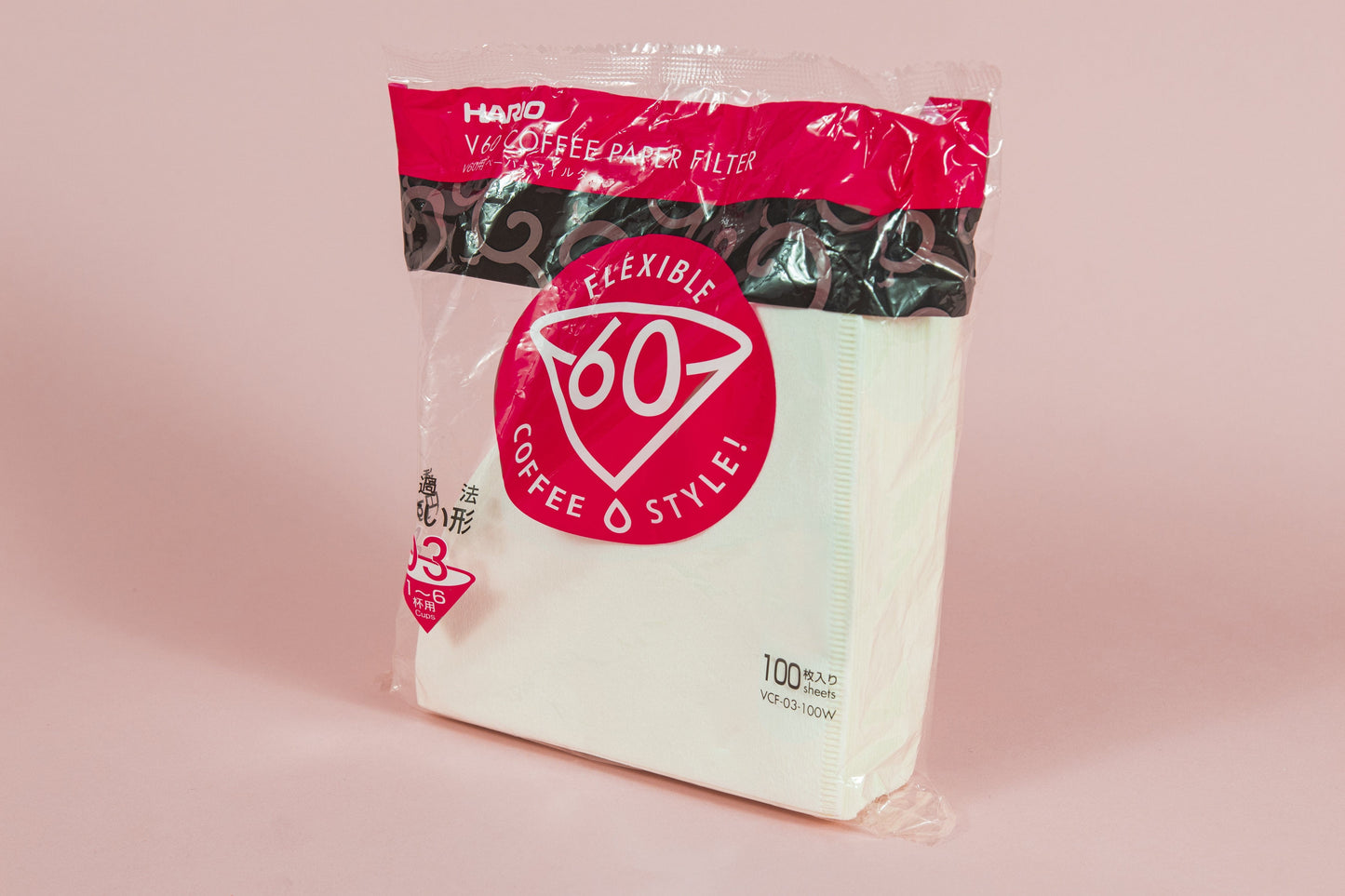 Hario USA Coffee Filters White / 100ct (Untabbed) / 03 V60 Paper Filter for 03 Size Dripper