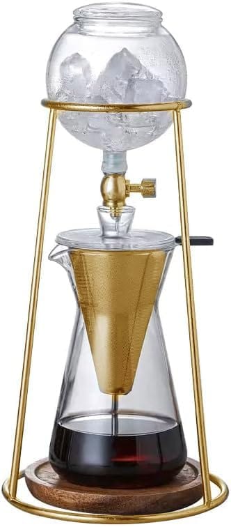 Nispira Coffee Gold Nispira Iced Coffee Cold Brew Drip Coffee Maker Mini Tower, 400mL (BD-12)