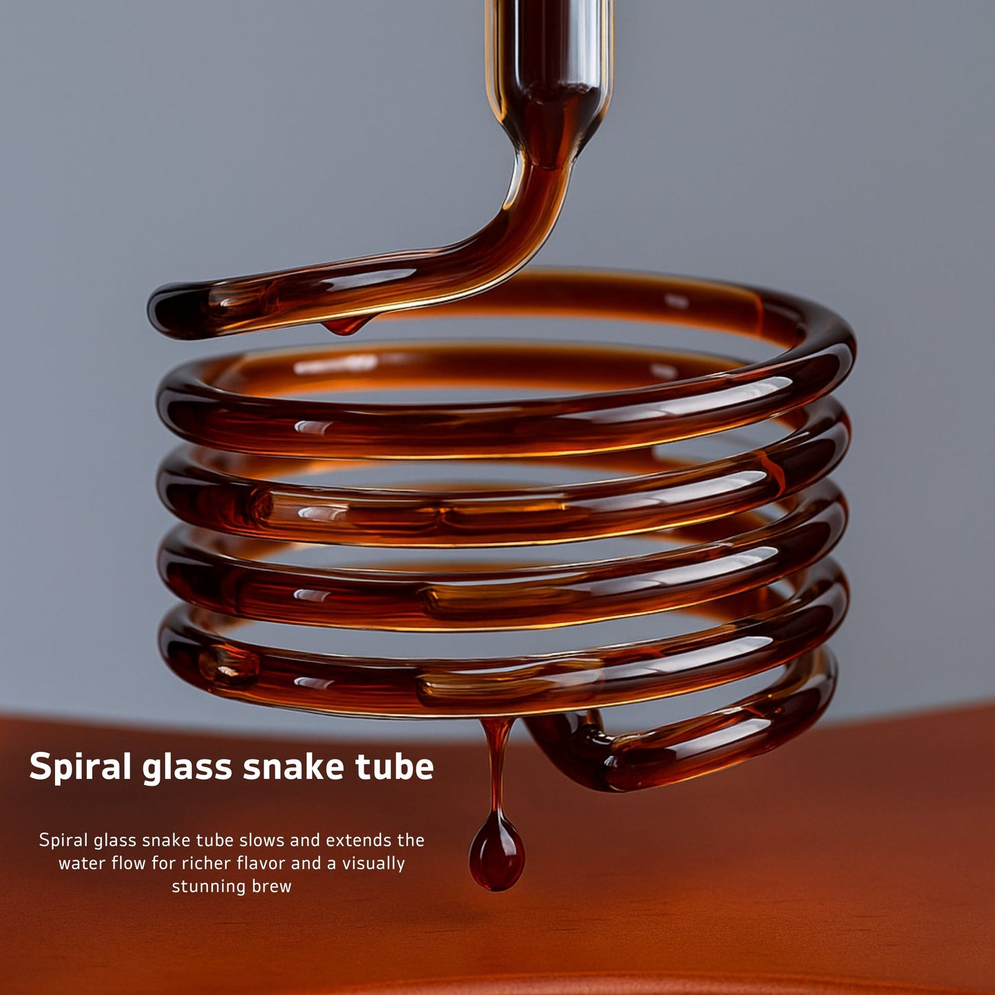 Nispira Coffee Maker Nispira Cold Brew Drip Tower Iced Coffee Maker Glass Wooden Stand 25 Cups