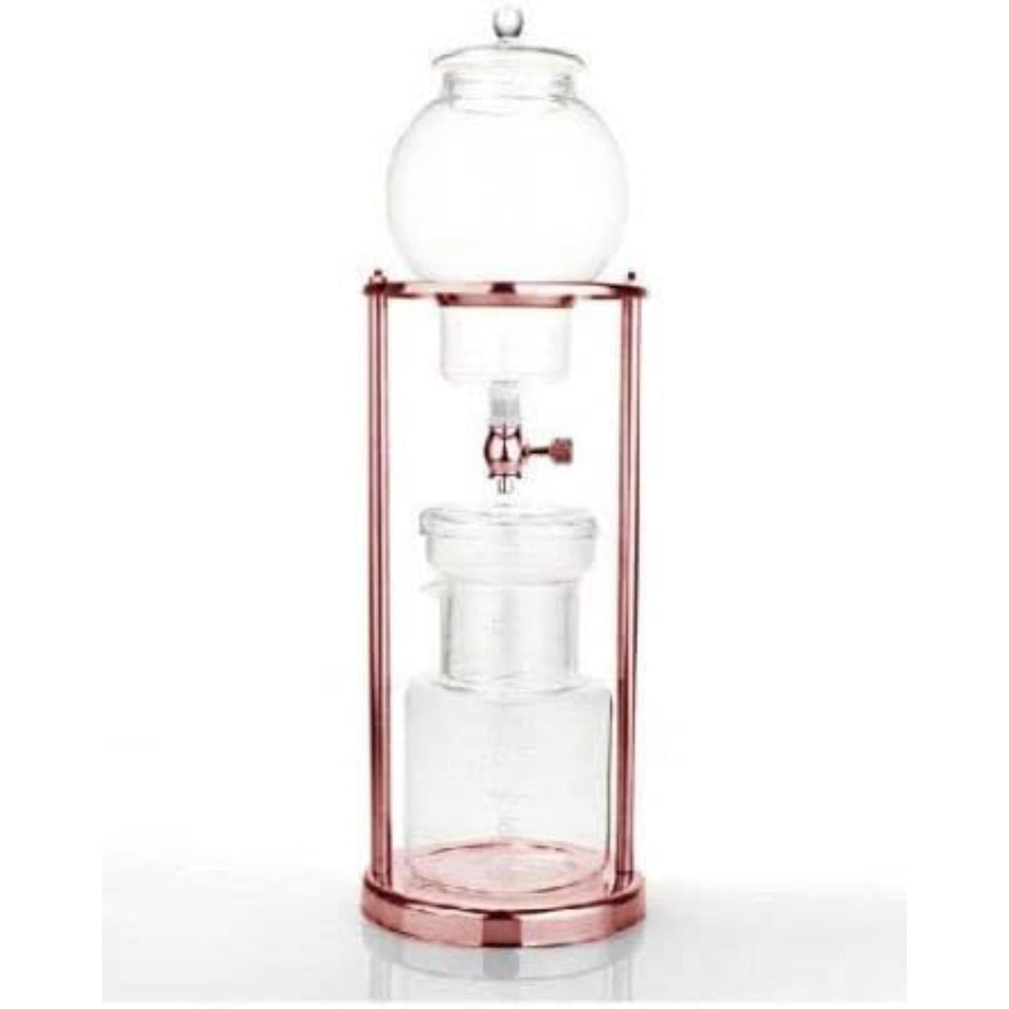 Nispira Coffee Maker NISPIRA Luxury Ice Cold Brew Dripper Coffee Maker in Stainless Steel and Borosilicate Glass, 1000 ml (BD-6)