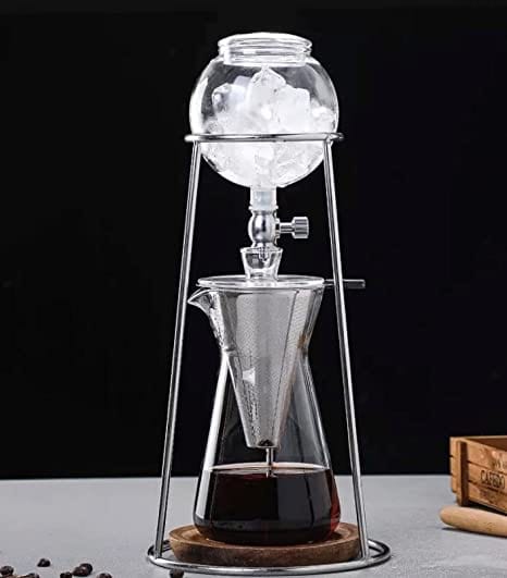 Nispira Coffee Nispira Iced Coffee Cold Brew Drip Coffee Maker Mini Tower, 400mL (BD-12)