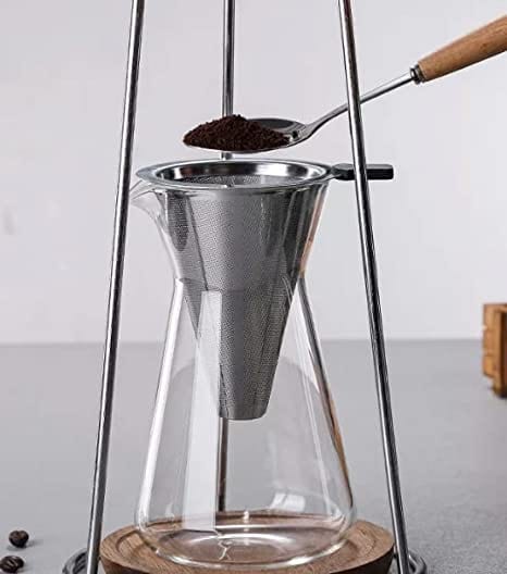 Nispira Coffee Nispira Iced Coffee Cold Brew Drip Coffee Maker Mini Tower, 400mL (BD-12)