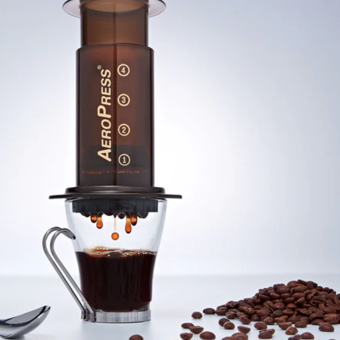 AeroPress on cup of coffee