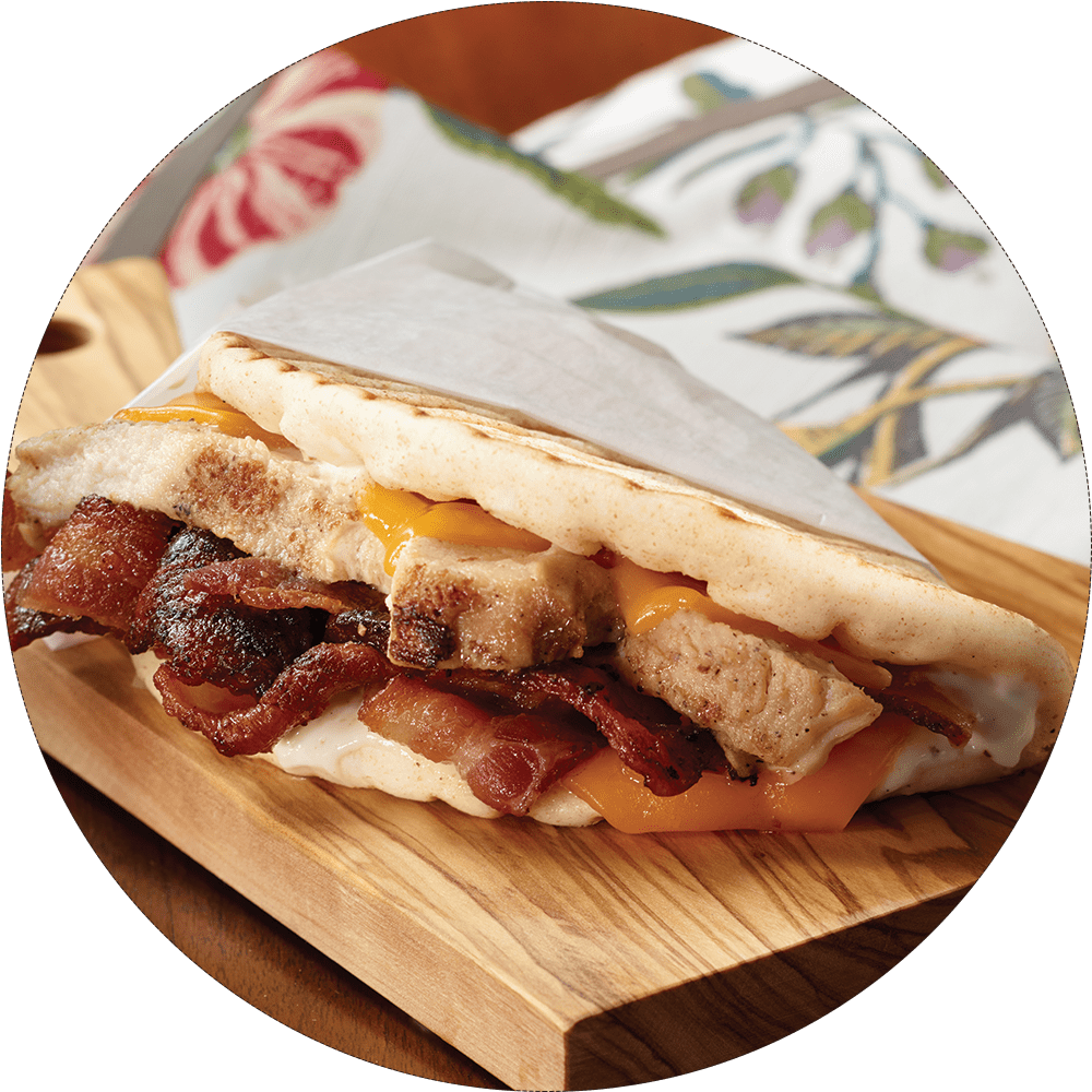 Coffee Beanery Chicken Bacon Pita