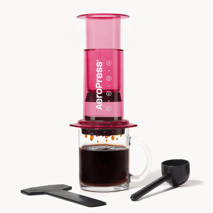 AeroPress Coffee Maker Pink AeroPress Coffee Maker - Clear & Colors