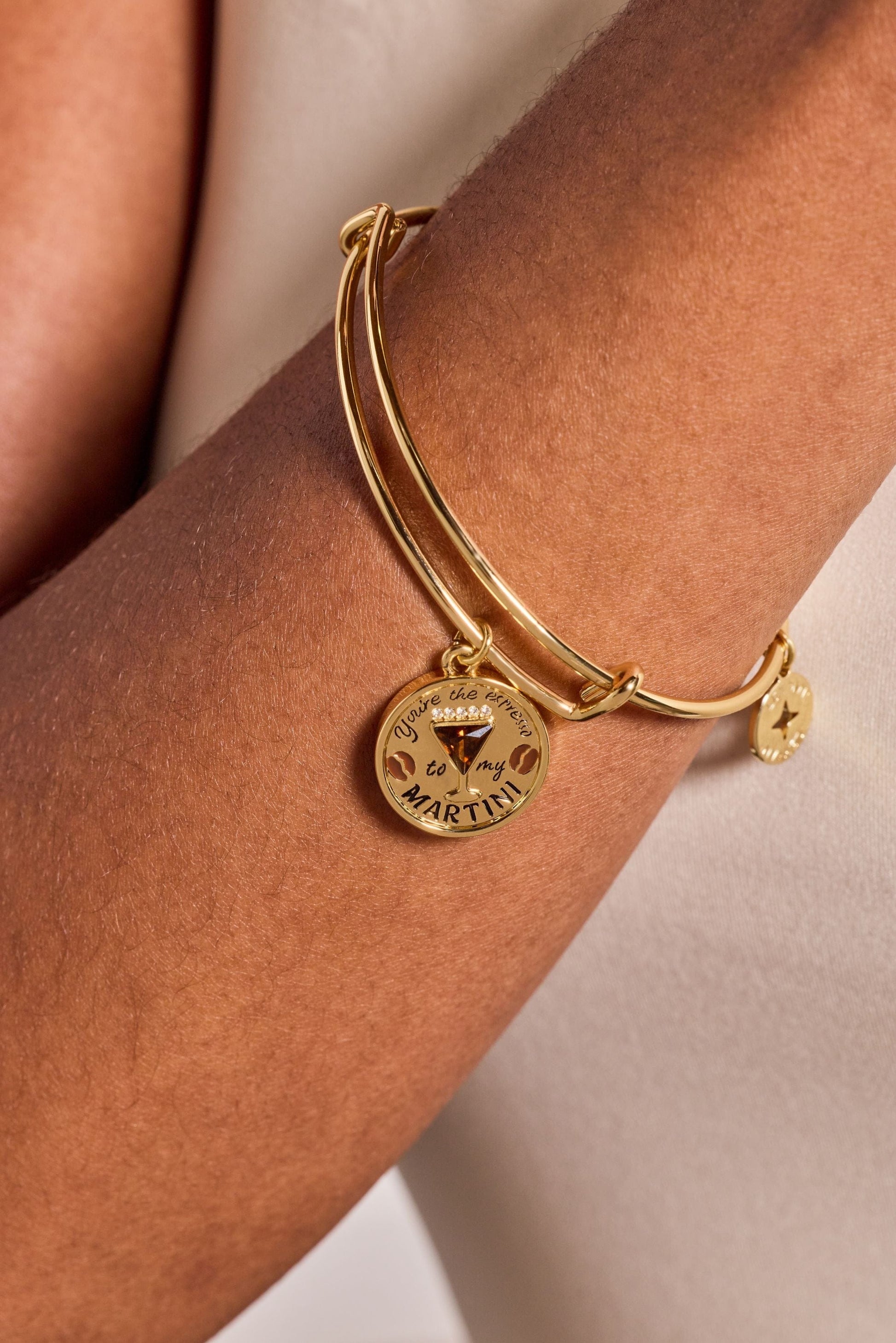 ALEX AND ANI Bracelets Gold ‘You’re The Espresso To My Martini’ Charm Bangle